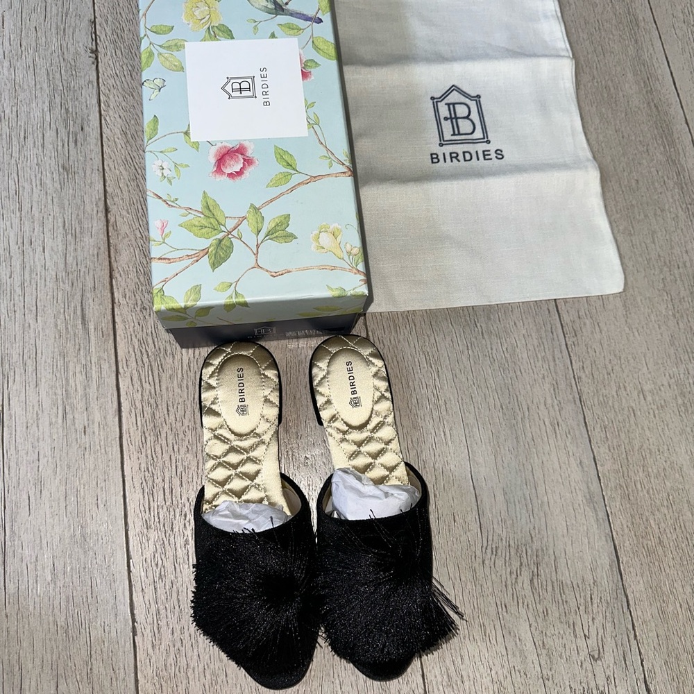 Birdies Black Mules Sleek Comfortable Design